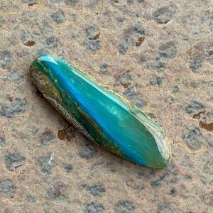 Boulder Opal Teal and Green Stone loose 4.81 carats.